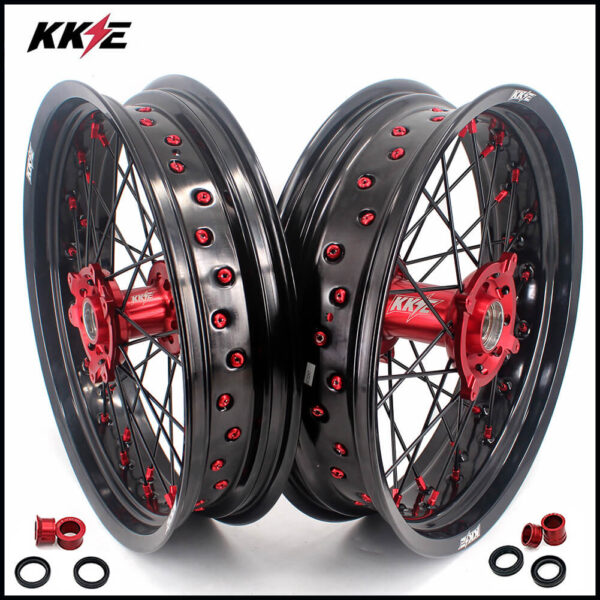 KKE 17inch Supermoto Wheels For Honda CRF250R 2014-2025 CRF450R 2013-2024 CRF450X 2019-2025 - Image 13