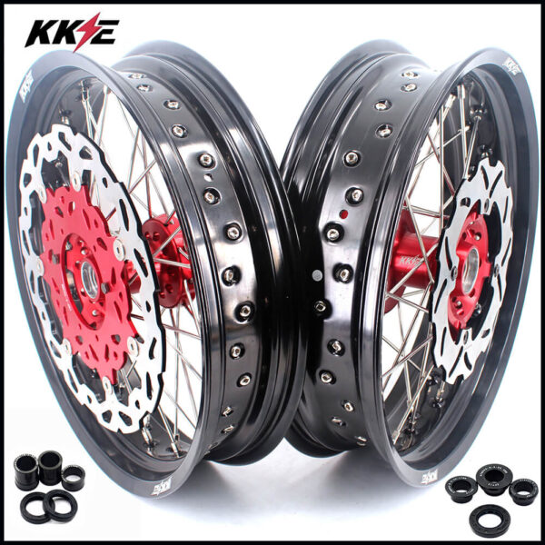 KKE 17inch Supermoto Wheels For Honda CRF250R 2014-2025 CRF450R 2013-2024 CRF450X 2019-2025 - Image 29
