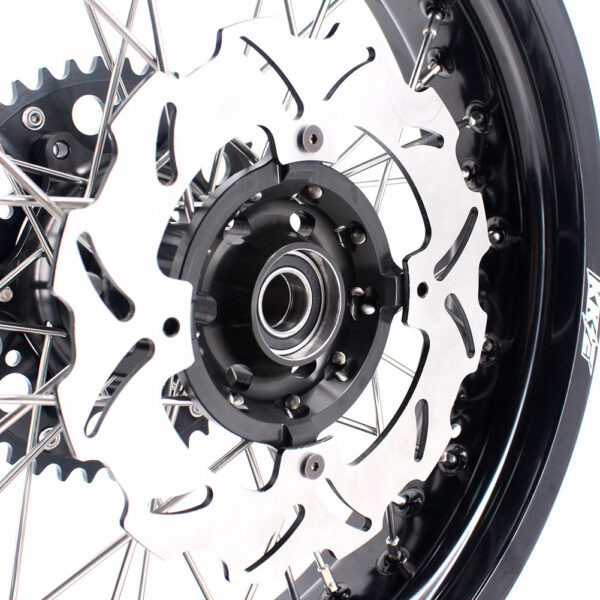 KKE 17 Inch Supermoto Rims for Honda CRF250R 04-13 CRF450R 02-12 Black - Image 21