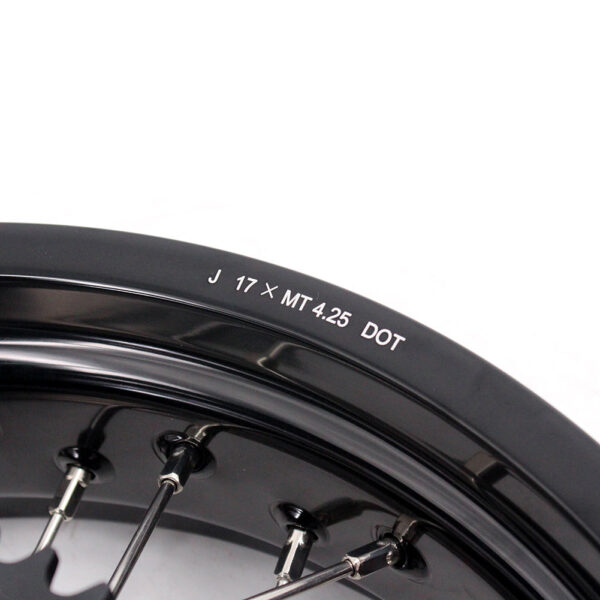 KKE 17 Inch Supermoto Rims for Honda CRF250R 04-13 CRF450R 02-12 Black - Image 23