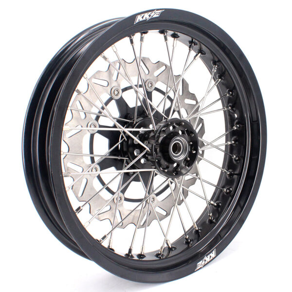 KKE 17 Inch Supermoto Rims for Honda CRF250R 04-13 CRF450R 02-12 Black - Image 17