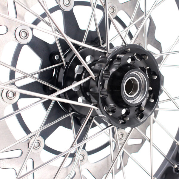 KKE 17 Inch Supermoto Rims for Honda CRF250R 04-13 CRF450R 02-12 Black - Image 18