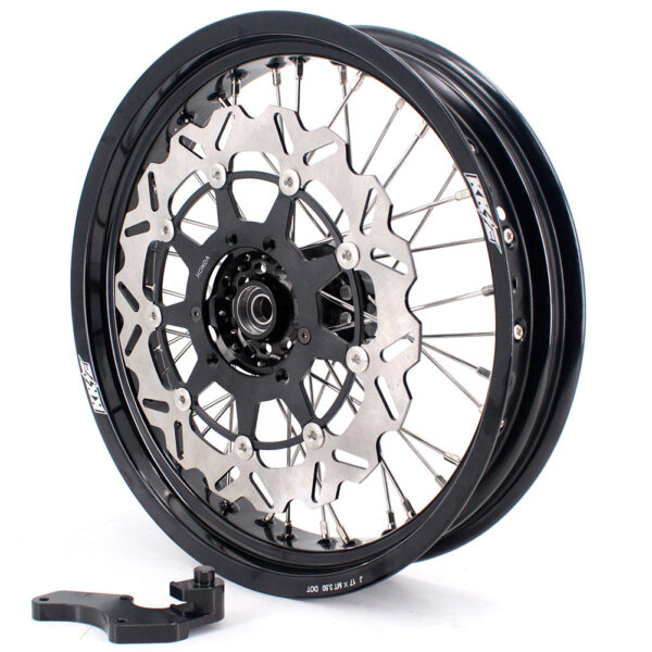 KKE 17 Inch Supermoto Rims for Honda CRF250R 04-13 CRF450R 02-12 Black - Image 15