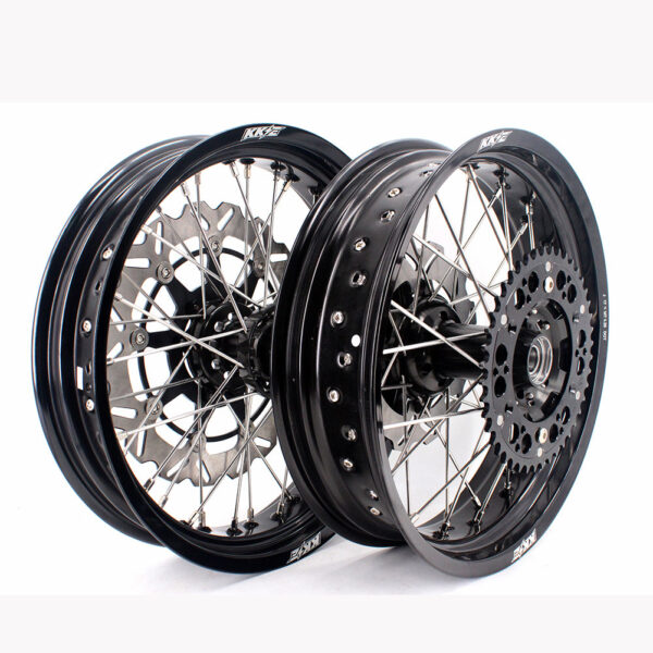 KKE 17 Inch Supermoto Rims for Honda CRF250R 04-13 CRF450R 02-12 Black - Image 14