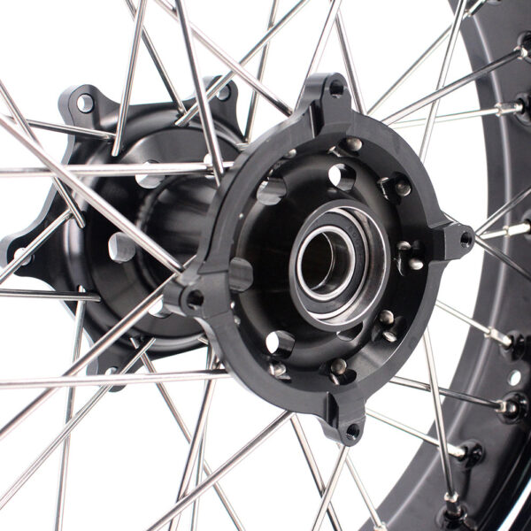 KKE 17 Inch Supermoto Rims for Honda CRF250R 04-13 CRF450R 02-12 Black - Image 9