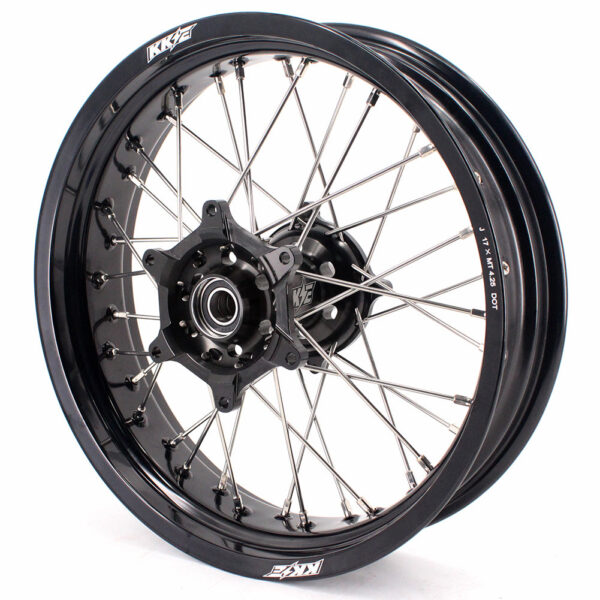 KKE 17 Inch Supermoto Rims for Honda CRF250R 04-13 CRF450R 02-12 Black - Image 10