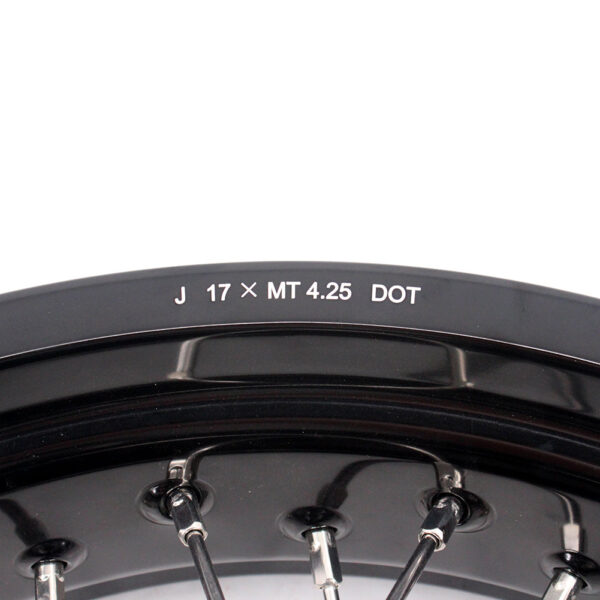 KKE 17 Inch Supermoto Rims for Honda CRF250R 04-13 CRF450R 02-12 Black - Image 11