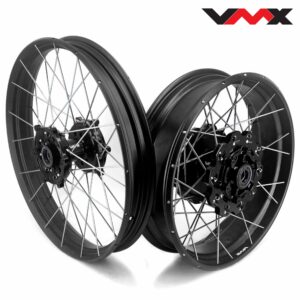 VMX 2.5*19″ & 4.25*17″ Alloy Tubeless Wheel Rims For KTM790 Adventure R 2019-2021 Black&Black