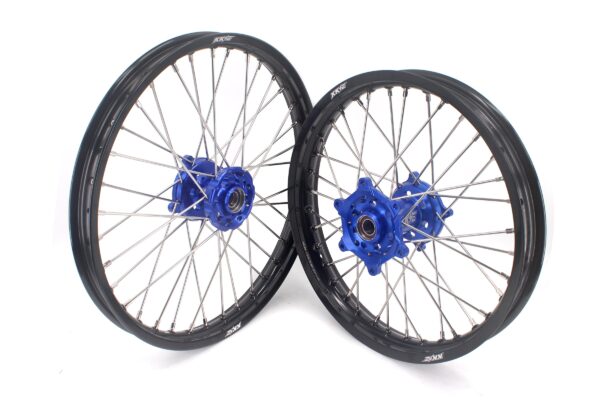 KKE 1.6*21 & 2.15*19 Wheels Rims Fit Kawasaki KX450 2019-2023 KX450X 2021-2023 Blue Hubs - Image 2