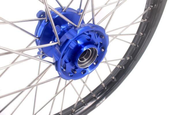 KKE 1.6*21 & 2.15*19 Wheels Rims Fit Kawasaki KX450 2019-2023 KX450X 2021-2023 Blue Hubs - Image 4