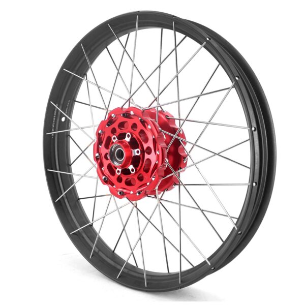 VMX Red Hub & Black Rim Tubeless Wheels Fit Honda XL750 Transalp 2023-2024 21in. & 18in. - Image 6