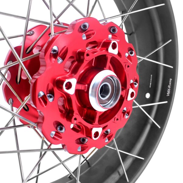 VMX Red Hub & Black Rim Tubeless Wheels Fit Honda XL750 Transalp 2023-2024 21in. & 18in. - Image 11