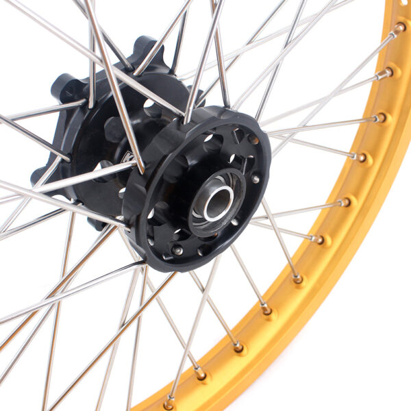 KKE 21 & 18 Enduro Gold Rims For SUZUKI RM125 2001-2007 RM250 2001-2008 - Image 4