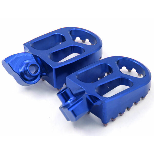 KKE BILLET CNC FOOTPEGS FOR YAMAHA YZ85 YZ125 YZ250 YZ426F YZ450F WR250F WR450F BLUE BLACK SILVER OPTIONAL - Image 3