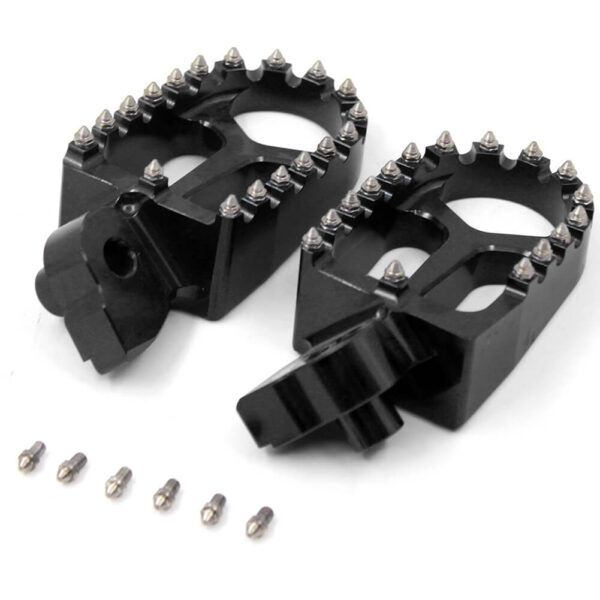 KKE Red Blue Black CNC Billet Fotpegs for HUSQVARNA CR SM SMR TC TE TXC WR 50-610 1999-2013 - Image 25