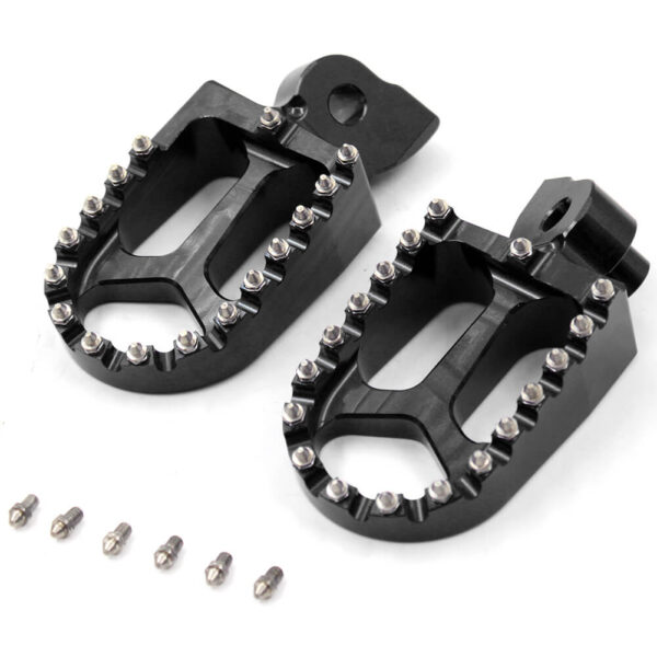 KKE Red Blue Black CNC Billet Fotpegs for HUSQVARNA CR SM SMR TC TE TXC WR 50-610 1999-2013 - Image 27
