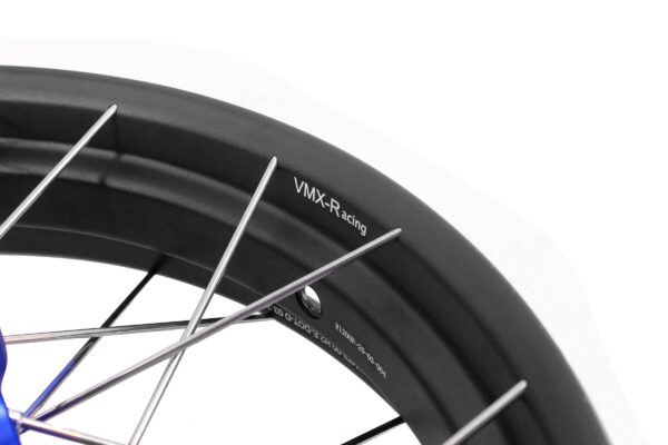 VMX 19" 17" Inch Tubeless Rims for BMW R1200GS R1200GS Adventure 2013-2020 Blue Hub & Black Rim - Image 9