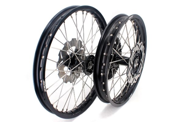 KKE 21 & 19 Casting MX Rims for Honda XR400R 96-04 XR600R 91-2000 240MM/220MM Disc Black&Black - Image 4