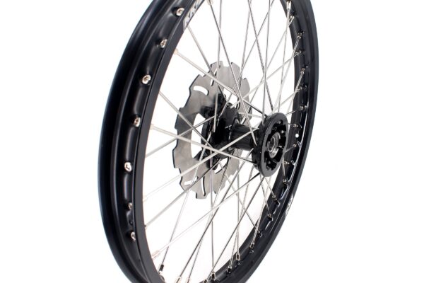 KKE 21 & 19 Casting Wheels Set for HONDA CR125R 1995-1997 CR250R 1995-1996 Black&Black - Image 12