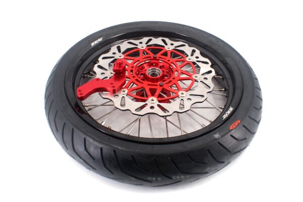 KKE 3.5/4.25*17inch Supermoto Wheels Tires For HONDA XR400R XR600R Discs - Image 2