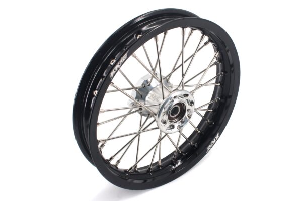KKE 12 & 10 Kid's Wheels For KTM SX50 2014-2024 For Gas Gas MC50 2021-2024  Mini Bike Silver&Black - Image 2