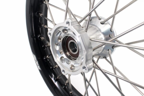 KKE 12 & 10 Kid's Wheels For KTM SX50 2014-2024 For Gas Gas MC50 2021-2024  Mini Bike Silver&Black - Image 6