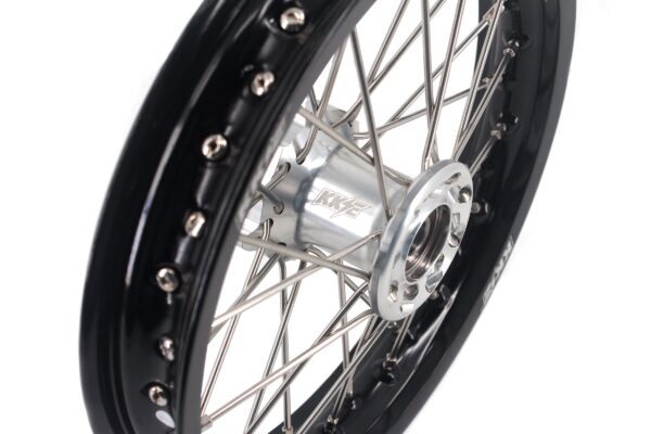 KKE 12 & 10 Kid's Wheels For KTM SX50 2014-2024 For Gas Gas MC50 2021-2024  Mini Bike Silver&Black - Image 7