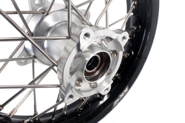 KKE 12 & 10 Kid's Wheels For KTM SX50 2014-2024 For Gas Gas MC50 2021-2024  Mini Bike Silver&Black - Image 9