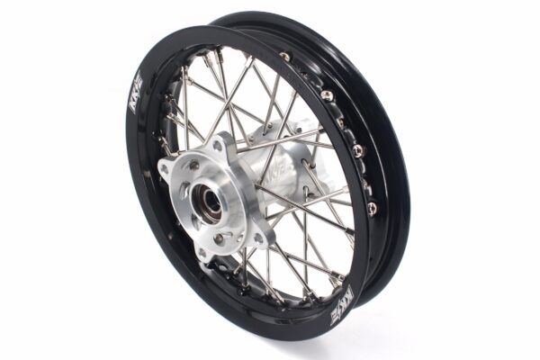 KKE 12 & 10 Kid's Wheels For KTM SX50 2014-2024 For Gas Gas MC50 2021-2024  Mini Bike Silver&Black - Image 10