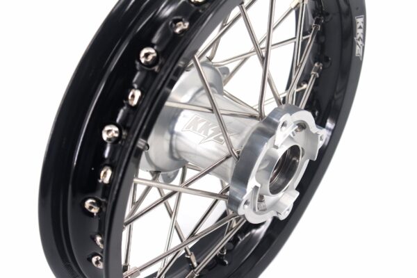 KKE 12 & 10 Kid's Wheels For KTM SX50 2014-2024 For Gas Gas MC50 2021-2024  Mini Bike Silver&Black - Image 12