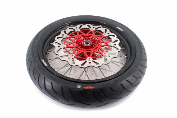 KKE CUSH DRIVE 17 Inch Supermoto Tires Rims Fit HONDA CRF250X CRF450X 2005-2018 - Image 4
