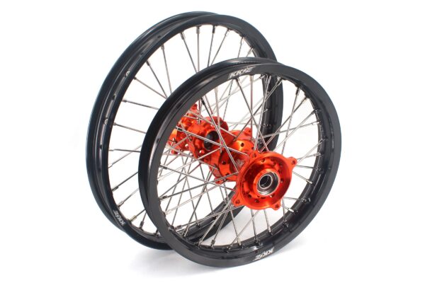 KKE 19" 16" Kid's Big Wheels GLM Rims For KTM SX 85 2021 2022 2023 2024 Orange Hub - Image 2
