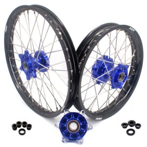 KKE 21/18 Enduro CUSH Drive Spoke Wheels For KTM EXC EXC-F EXC-W 125-530CC 2003-2024 Blue Hub