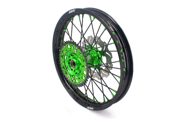 KKE 21/18 Spoked Wheels Rims For KAWASAKI KX125 KX250 2003 2004 2005 Black Spokes - Image 5
