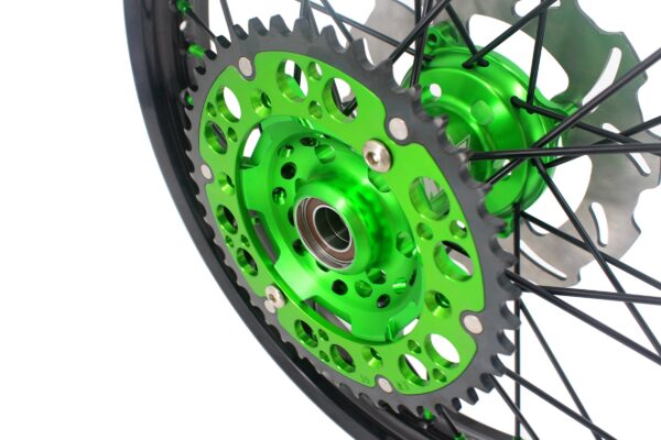 KKE 21/18 Spoked Wheels Rims For KAWASAKI KX125 KX250 2003 2004 2005 Black Spokes - Image 6
