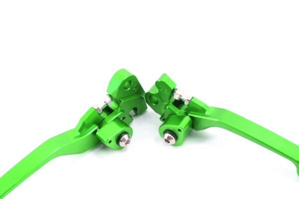 KKE Green Brake Clutch Levers Fit Kawasaki KX125/250 2006-2008 KX250F/450F 2006-2013 - Image 5