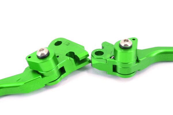 KKE Green Brake Clutch Levers Fit Kawasaki KX125/250 2006-2008 KX250F/450F 2006-2013 - Image 6