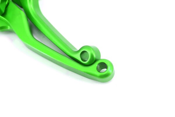 KKE Green Brake Clutch Levers Fit Kawasaki KX125/250 2006-2008 KX250F/450F 2006-2013 - Image 7