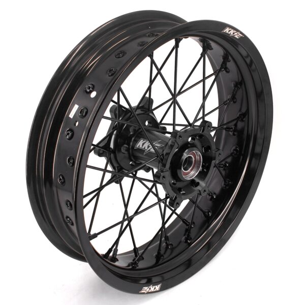 KKE 3.5/4.25*17" Supermoto Wheels For SUZUKI DRZ400 DRZ400E DRZ400S All Black - Image 8