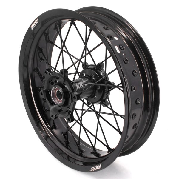 KKE 3.5/4.25*17" Supermoto Wheels For SUZUKI DRZ400 DRZ400E DRZ400S All Black - Image 10