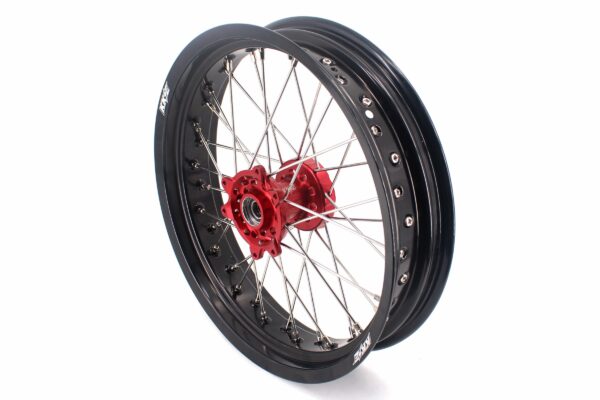 KKE 3.5 & 4.25 Cush Drive Supermoto Rims for HONDA CRF250R/450R 2002-2012 Red&Black - Image 5