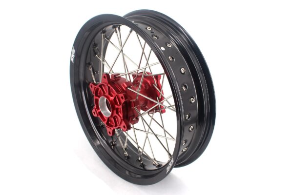KKE 3.5 & 4.25 Cush Drive Supermoto Rims for HONDA CRF250R/450R 2002-2012 Red&Black - Image 11