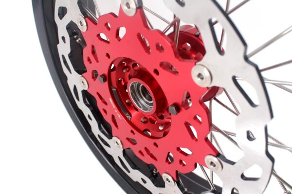 KKE 3.5 & 5.0 Cush Drive Supermoto Rims For HONDA XR650L 1993-2020 Red&Black - Image 11