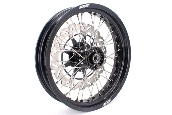 KKE 3.5 & 4.25 Rims For Honda XR400R 1996-2004 XR600R 1991-2000 Supermoto Wheels Black - Image 5