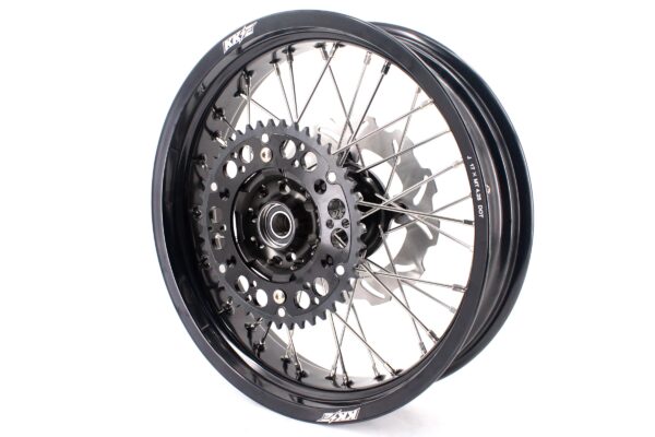 KKE 17 inch Supermoto Wheels Rims for HONDA XR650L 1993-2024 Black Hub Discs - Image 11