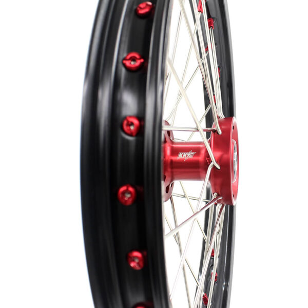 KKE 17 & 14 Kids Wheels Rims For HONDA CRF150R CRF150RB 2007-2025 Red Alloy Nipple - Image 13