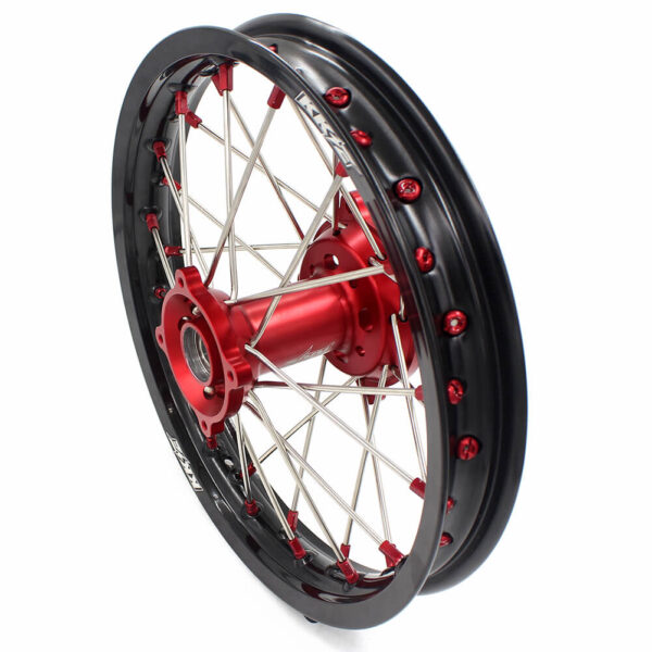 KKE 17 & 14 Kids Wheels Rims For HONDA CRF150R CRF150RB 2007-2025 Red Alloy Nipple - Image 6