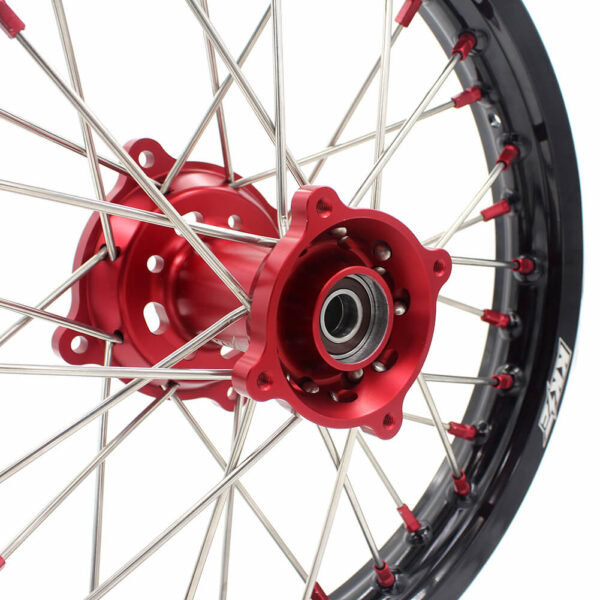 KKE 17 & 14 Kids Wheels Rims For HONDA CRF150R CRF150RB 2007-2025 Red Alloy Nipple - Image 7