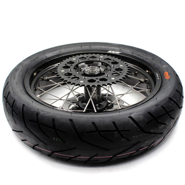 KKE 3.5/4.25*17in. Supmermoto Wheels Set For SUZUKI DRZ400SM 2005-2024 CST Tires - Image 5