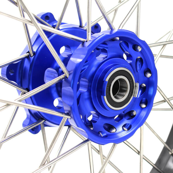 KKE 3.5 & 4.25 Wheels for Yamaha WR250F 2001 WR450F 2003-2018 Blue - Image 8